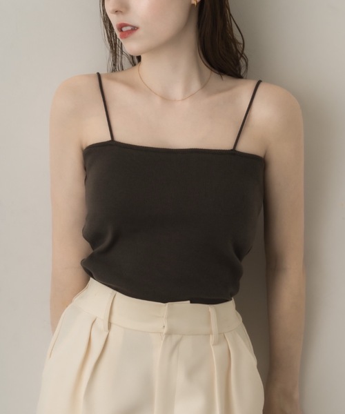 muku(ムク)の「SPAGHETTI CAMISOLE/in bra(キャミソール・レディース・ホワイト/ブラウン/ブラック・FREE)」の19枚目の写真