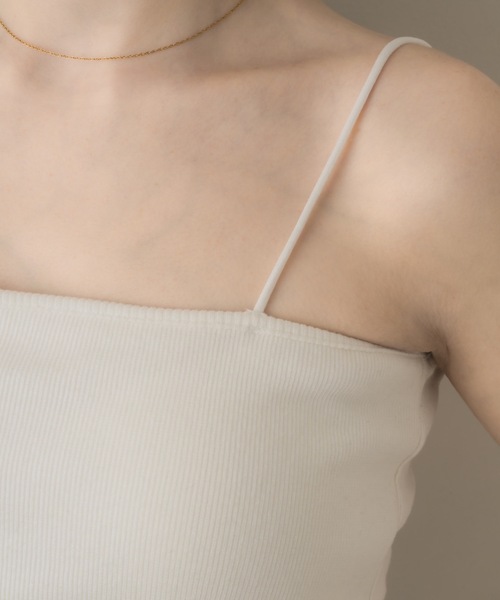 muku(ムク)の「SPAGHETTI CAMISOLE/in bra(キャミソール・レディース・ホワイト/ブラウン/ブラック・FREE)」の20枚目の写真