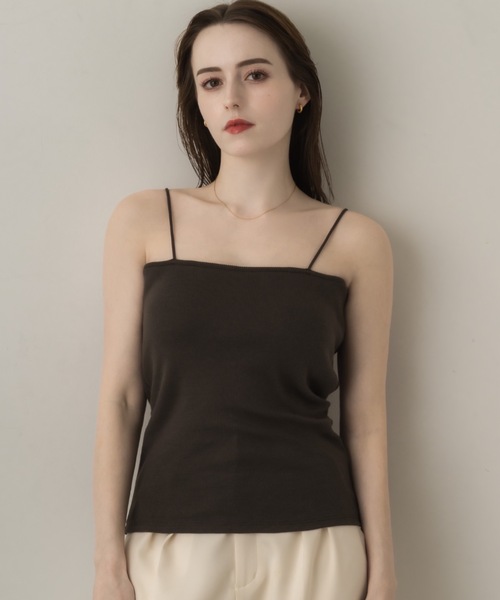 muku(ムク)の「SPAGHETTI CAMISOLE/in bra(キャミソール・レディース・ホワイト/ブラウン/ブラック・FREE)」の21枚目の写真