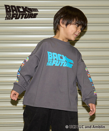 b・ROOM（ビールーム）の「【BACK TO THE FUTURE 40TH】【MNCM】【カイテキ天竺】プリントビッグTシャツ（Tシャツ/カットソー・キッズ）」