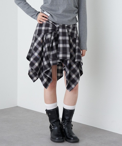 セール】デザインウエスト巻きスカート（スカート）｜RAY CASSIN