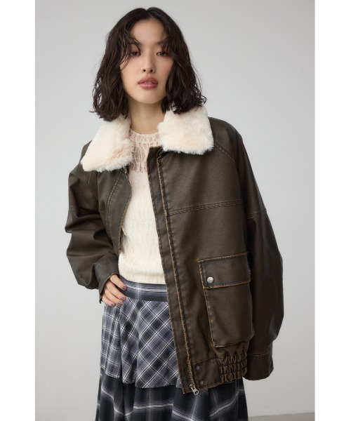 AZUL by moussy（アズールバイマウジー）の「ビンテージフェイクレザー