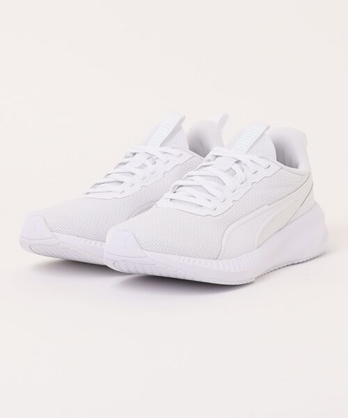 PUMA（プーマ）の「PUMA プーマ FLYER LITE 3【軽量】メンズスニーカー ランニングシューズ(フライヤーライト3)（スニーカー・メンズ・ホワイト×ホワイト/ブラック×ブラック/レッド/ブラック×ホワイト・28.0cm/27.5cm/27.0cm/26.5cm/26.0cm/25.5cm/25.0cm/30.0cm/29.0cm/28.5cm）」の2枚目の写真