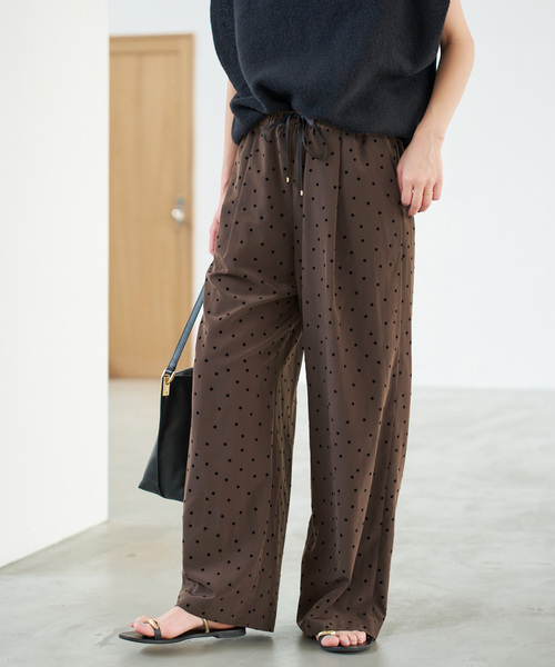 Spick and Span＜WEB限定＞フロッキードットイージーパンツ WEB限定》フロッキードットイージーパンツ（その他パンツ）｜Spick
