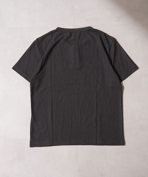 STAY GOLD（ステイゴールド）の「【STAYGOLD】 サーマル ヘンリーネック 半袖 Tシャツ / Thermal henley neck short sleeve T-shirt（Tシャツ/カットソー・メンズ・ネイビー/チャコールグレー/アイボリー・L/S/M）」の21枚目の写真