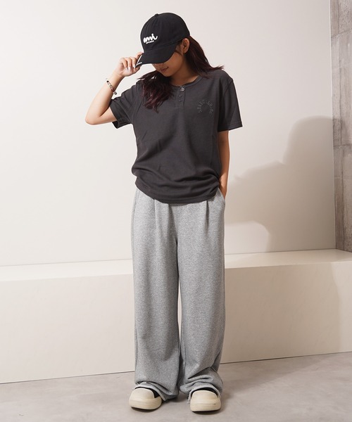 STAY GOLD（ステイゴールド）の「【STAYGOLD】 サーマル ヘンリーネック 半袖 Tシャツ / Thermal henley neck short sleeve T-shirt（Tシャツ/カットソー・メンズ・ネイビー/チャコールグレー/アイボリー・L/S/M）」の9枚目の写真