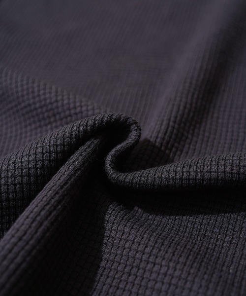 STAY GOLD（ステイゴールド）の「【STAYGOLD】 サーマル ヘンリーネック 半袖 Tシャツ / Thermal henley neck short sleeve T-shirt（Tシャツ/カットソー・メンズ・ネイビー/チャコールグレー/アイボリー・L/S/M）」の12枚目の写真
