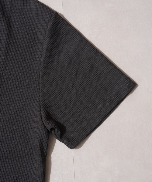 STAY GOLD（ステイゴールド）の「【STAYGOLD】 サーマル ヘンリーネック 半袖 Tシャツ / Thermal henley neck short sleeve T-shirt（Tシャツ/カットソー・メンズ・ネイビー/チャコールグレー/アイボリー・L/S/M）」の16枚目の写真