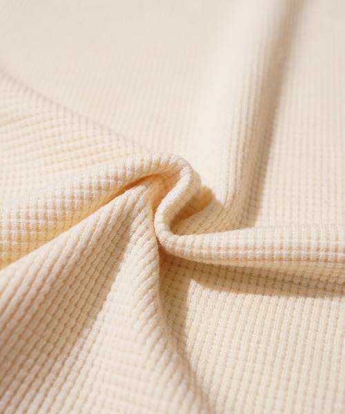 STAY GOLD（ステイゴールド）の「【STAYGOLD】 サーマル ヘンリーネック 半袖 Tシャツ / Thermal henley neck short sleeve T-shirt（Tシャツ/カットソー・メンズ・ネイビー/チャコールグレー/アイボリー・L/S/M）」の11枚目の写真
