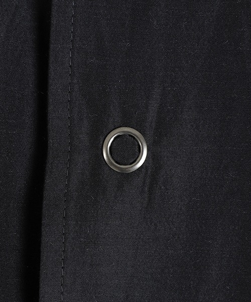 marka（マーカ）の「marka / マーカ：COACH JACKET -WOOL SILK HIGH COUNT TYPEWRITER-：M25C08BL02C[COR]（ブルゾン・メンズ・ブラック系その他・2）」の3枚目の写真