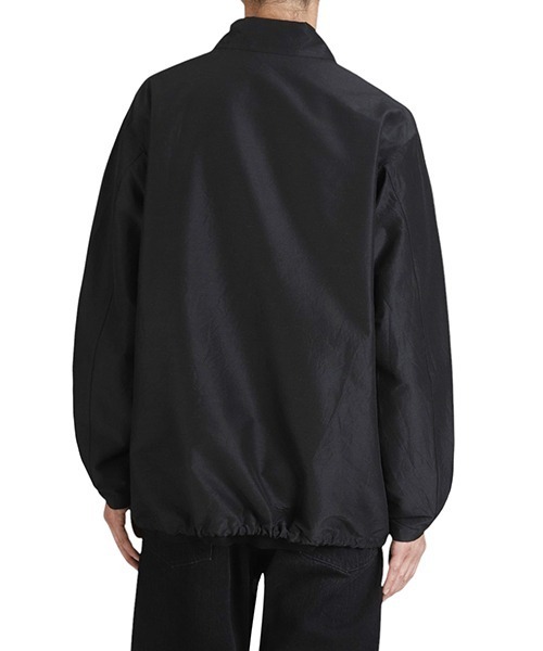 marka（マーカ）の「marka / マーカ：COACH JACKET -WOOL SILK HIGH COUNT TYPEWRITER-：M25C08BL02C[COR]（ブルゾン・メンズ・ブラック系その他・2）」の11枚目の写真