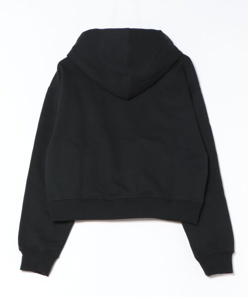 ムラサキスポーツ（ムラサキスポーツ）の「DEAR LAUREL/ディアローレル HEAVY SWEAT HOODIE パーカー ショート丈  ユニセックス D25F-1204（パーカー・メンズ・ブラック/アッシュグレー・M/S/L）」の3枚目の写真