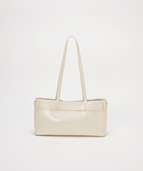 EFOLE(エフォル)の「Belted totebag/ベルトトートバッグ(トートバッグ・レディース・オフホワイト/ブラック・FREE)」の7枚目の写真