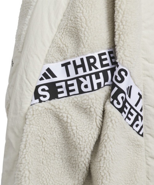 adidas（アディダス）の「adidas/アディダス アウター キッズ ボア ジャケット U WORD BOA JACKET CA268（その他アウター・キッズ・ベージュ×ブラック/ブラック×ホワイト・150cm/140cm/130cm/160cm）」の12枚目の写真