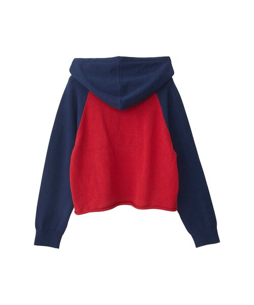 HYSTERIC GLAMOUR（ヒステリックグラマー）の「APPLE GIRL編込 パーカー（ニット/セーター・レディース・ブラック/レッド/イエロー・FREE）」の6枚目の写真