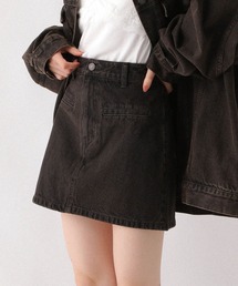 Heather | Denim 台形ミニスカート 594931(デニムスカート)
