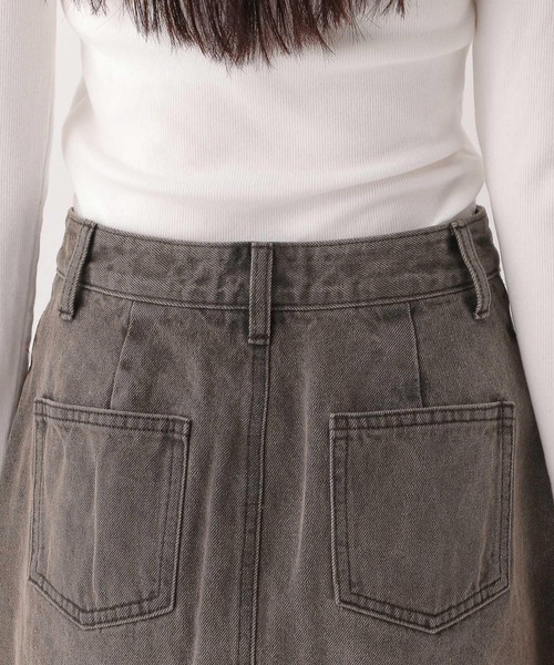 Heather（ヘザー）の「Denim 台形ミニスカート　594931（デニムスカート・レディース・ブラウン/ダークグレー/グレー系・S/M）」の18枚目の写真