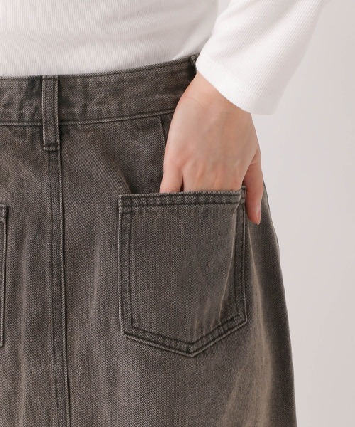 Heather（ヘザー）の「Denim 台形ミニスカート　594931（デニムスカート・レディース・ブラウン/ダークグレー/グレー系・S/M）」の19枚目の写真