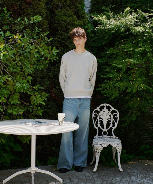 Regen Glanz（レーゲングランツ）の「heavyweight cropped crewneck sweatshirt/ヘビーウェイトクロップドクルーネックスウェット（スウェット・メンズ・ブラック/グレー・LARGE/MEDIUM/SMALL）」の9枚目の写真