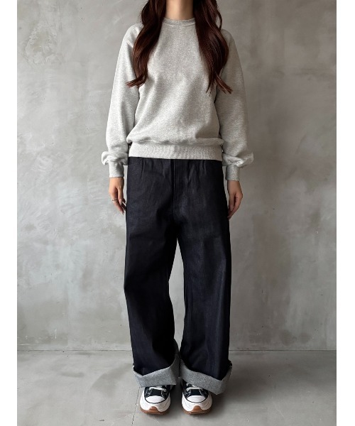 Regen Glanz（レーゲングランツ）の「heavyweight cropped crewneck sweatshirt/ヘビーウェイトクロップドクルーネックスウェット（スウェット・メンズ・ブラック/グレー・LARGE/MEDIUM/SMALL）」の13枚目の写真
