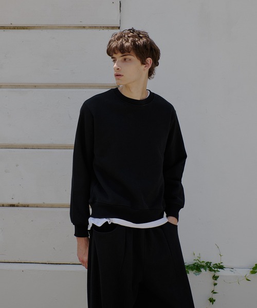 Regen Glanz（レーゲングランツ）の「heavyweight cropped crewneck sweatshirt/ヘビーウェイトクロップドクルーネックスウェット（スウェット・メンズ・ブラック/グレー・LARGE/MEDIUM/SMALL）」の18枚目の写真