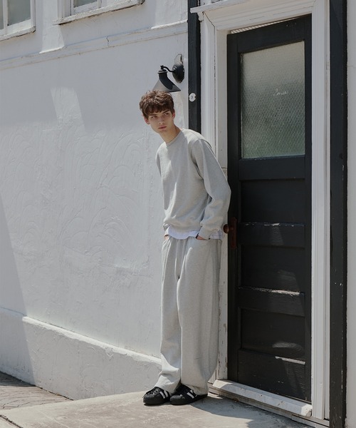 Regen Glanz（レーゲングランツ）の「heavyweight cropped crewneck sweatshirt/ヘビーウェイトクロップドクルーネックスウェット（スウェット・メンズ・ブラック/グレー・LARGE/MEDIUM/SMALL）」の19枚目の写真