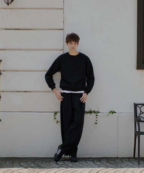 Regen Glanz（レーゲングランツ）の「heavyweight cropped crewneck sweatshirt/ヘビーウェイトクロップドクルーネックスウェット（スウェット・メンズ・ブラック/グレー・LARGE/MEDIUM/SMALL）」の21枚目の写真