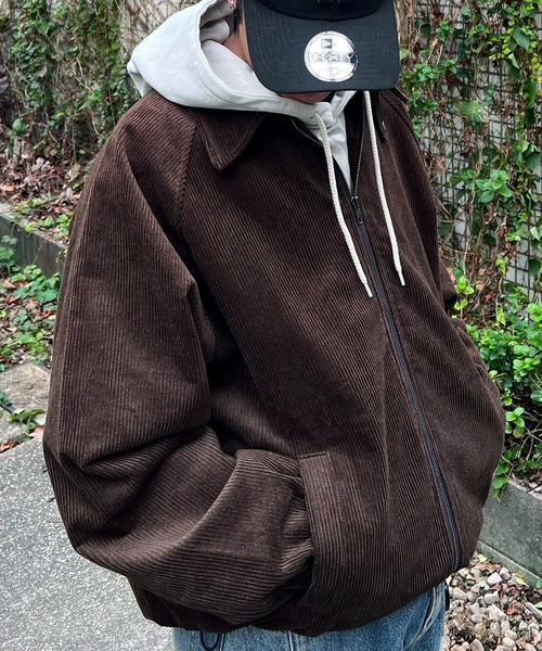 ILL'S(イルズ)の「コーデュロイ スウィングトップジャケット メンズ レディース ユニセックス(ブルゾン・メンズ・ブラウン/ブラック/ネイビー・L/M)」の15枚目の写真