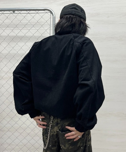 ILL'S(イルズ)の「コーデュロイ スウィングトップジャケット メンズ レディース ユニセックス(ブルゾン・メンズ・ブラウン/ブラック/ネイビー・L/M)」の5枚目の写真