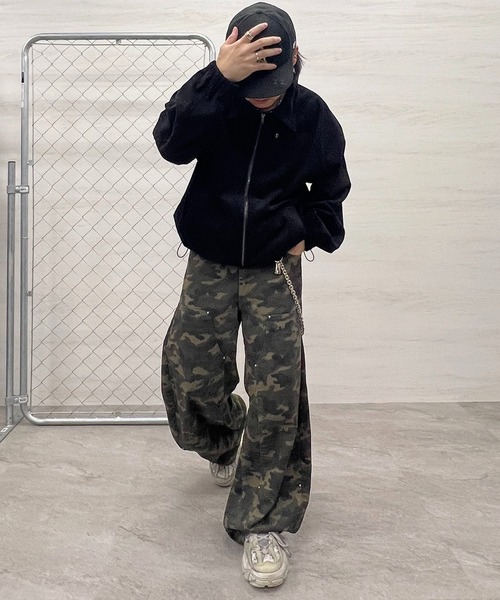 ILL'S(イルズ)の「コーデュロイ スウィングトップジャケット メンズ レディース ユニセックス(ブルゾン・メンズ・ブラウン/ブラック/ネイビー・L/M)」の8枚目の写真