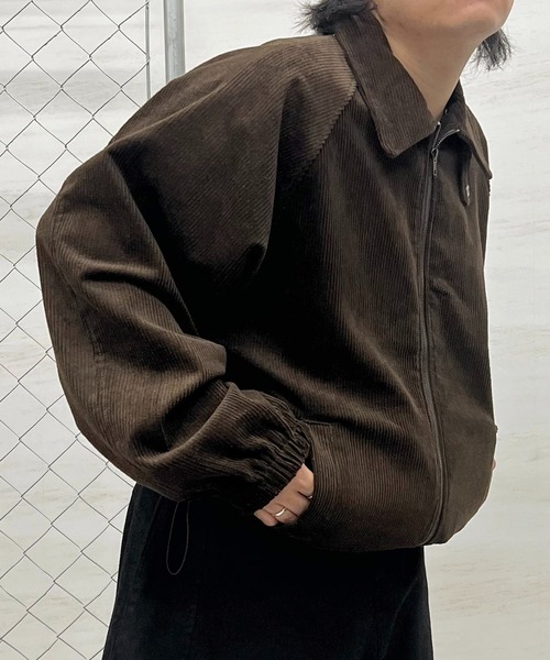 ILL'S(イルズ)の「コーデュロイ スウィングトップジャケット メンズ レディース ユニセックス(ブルゾン・メンズ・ブラウン/ブラック/ネイビー・L/M)」の19枚目の写真