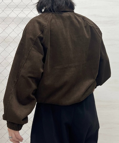 ILL'S(イルズ)の「コーデュロイ スウィングトップジャケット メンズ レディース ユニセックス(ブルゾン・メンズ・ブラウン/ブラック/ネイビー・L/M)」の21枚目の写真