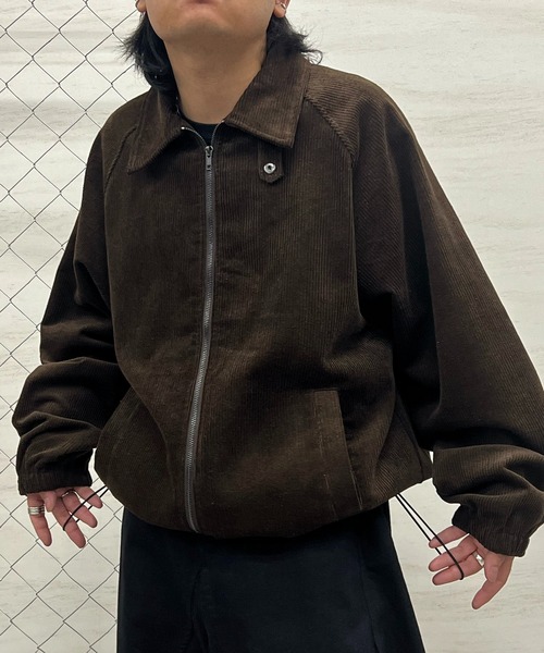 ILL'S(イルズ)の「コーデュロイ スウィングトップジャケット メンズ レディース ユニセックス(ブルゾン・メンズ・ブラウン/ブラック/ネイビー・L/M)」の18枚目の写真