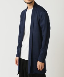 ARCADE（アーケード）の「縦織り柄でスマートに魅せる！ 秋の着流しボタンレスロングカーディガン（カーディガン/ボレロ）」