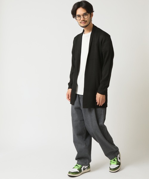 ARCADE（アーケード）の「縦織り柄でスマートに魅せる！ 春の着流しボタンレスロングカーディガン（カーディガン/ボレロ・メンズ・ライトグレー/グレイッシュベージュ/ワイン/ブラック/ネイビー・XL/L/M）」の17枚目の写真