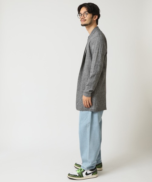 ARCADE（アーケード）の「縦織り柄でスマートに魅せる！ 春の着流しボタンレスロングカーディガン（カーディガン/ボレロ・メンズ・ライトグレー/グレイッシュベージュ/ワイン/ブラック/ネイビー・XL/L/M）」の14枚目の写真