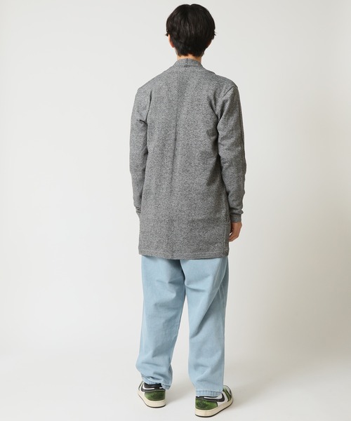 ARCADE（アーケード）の「縦織り柄でスマートに魅せる！ 春の着流しボタンレスロングカーディガン（カーディガン/ボレロ・メンズ・ライトグレー/グレイッシュベージュ/ワイン/ブラック/ネイビー・XL/L/M）」の20枚目の写真