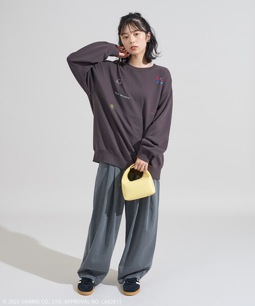 お値下げ⭐︎INGEBORG ハローキティ ブラックスウェット FREAK'S STORE トレーナー スウェット SANRIO/サンリオ 'HELLO