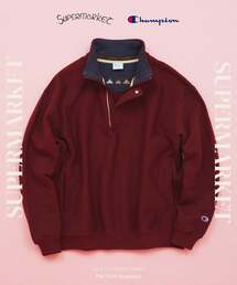 ずとまよ　ハーフジップ スウェット　赤 Half Zip Sweat (Red) - ZUTOMAYO MART