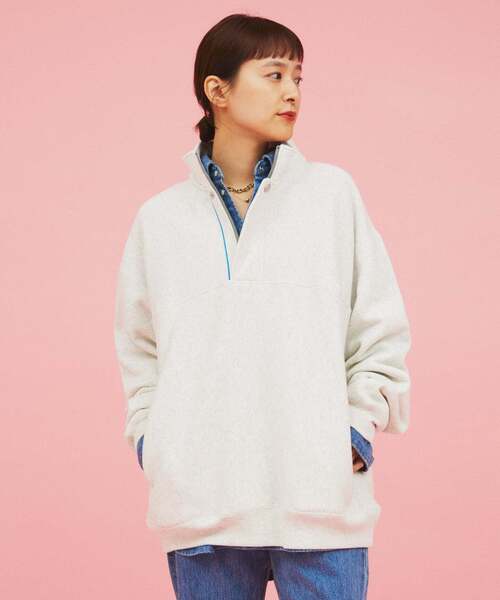 CHAMPION for スーパーマーケット ハーフ ジップ スウェット M CHAMPION】 ・25070610006930 CHAMPION / チャンピオン for