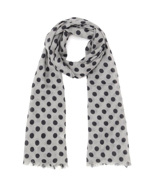 Glen Prince(グレンプリンス)の「◆【Glen Prince】ドットストール(ストール/ショール・レディース・シルバー系その他2/ダークインディゴブルー・フリ-)」の5枚目の写真