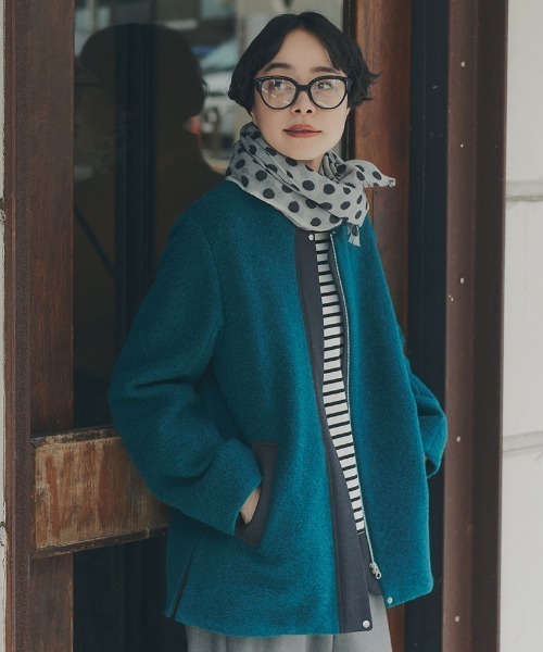 Glen Prince(グレンプリンス)の「◆【Glen Prince】ドットストール(ストール/ショール・レディース・シルバー系その他2/ダークインディゴブルー・フリ-)」の10枚目の写真