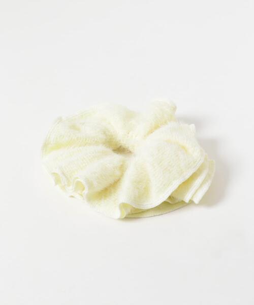 KBF(ケイビーエフ)の「ダブルフェザーシュシュ(ヘアゴム・レディース・ブラック/アイボリー・ONE)」の9枚目の写真