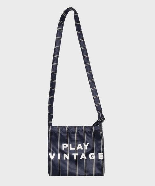 SUBLIME(サブライム)の「ストライプ サコッシュ(ショルダーバッグ・メンズ・ベージュ/ネイビー/カーキ/ブラック・FREE)」の4枚目の写真