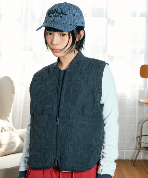 ぬるい風と一緒にキルティングベスト（その他アウター）｜common gull