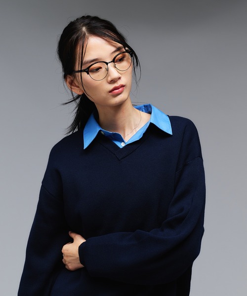 Adoon plain(アドーンプレーン)の「SHALLOW V-NECK MILANO RIB KNIT / 浅Vネックベーシックミラノリブニット(ニット/セーター・メンズ・ブラック/ライトグレー/ブラウン/ネイビー・MEDIUM/LARGE)」の20枚目の写真