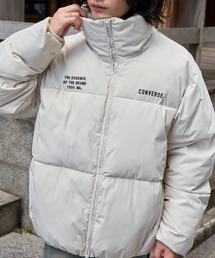 CONVERSE | CONVERSE/コンバース 別注 <撥水/防風> ダブルロゴ刺繍 ボリュームスタンド中綿ジャケット(ダウンジャケット/コート)