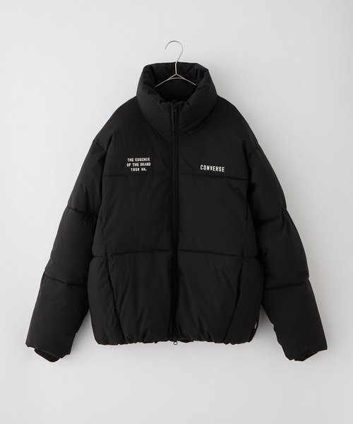 CONVERSE（コンバース）の「CONVERSE/コンバース 別注 <撥水/防風> ダブルロゴ刺繍 ボリュームスタンド中綿ジャケット（ダウンジャケット/コート・メンズ・アイボリー/ブラック・L/M）」の13枚目の写真