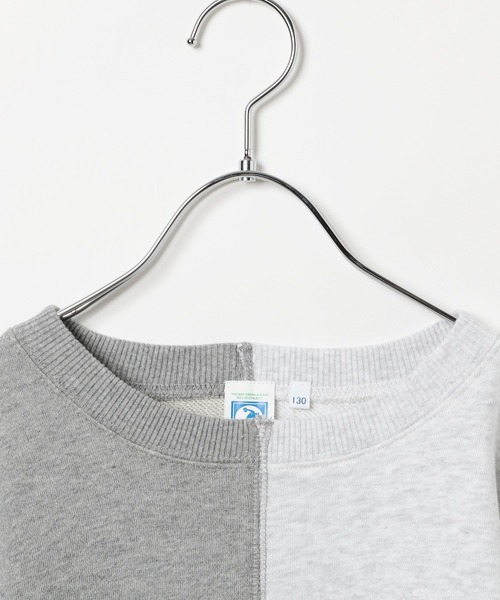 LEPSIM（レプシィム）の「【KIDS】【DISCUS／ディスカス】切り替えスウェット　580724（スウェット・キッズ・イエロー× ブルー/グレー・130）」の3枚目の写真