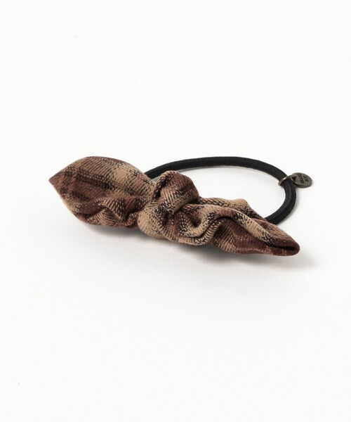 BEAMS BOY（ビームスボーイ）の「チェック リボン ヘアゴム（ヘアゴム・レディース・ブラウン/ブラック/ダークグリーン・ONE SIZE）」の7枚目の写真